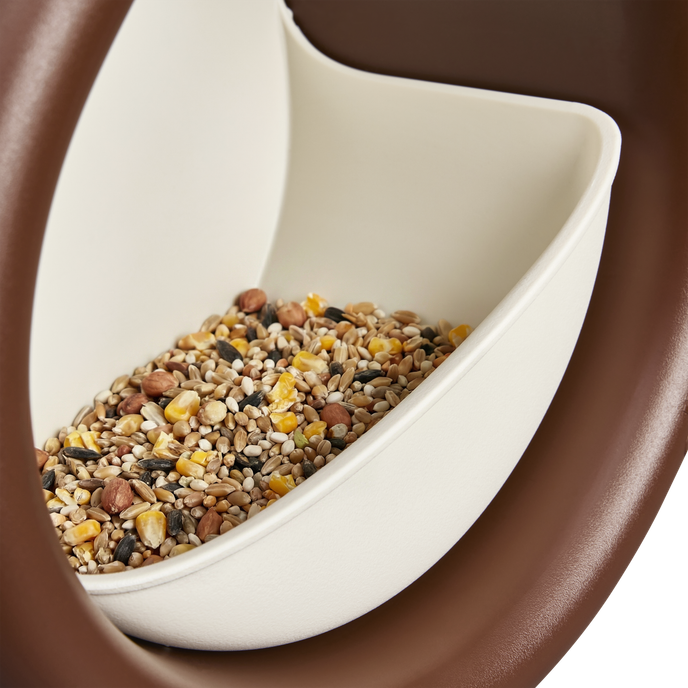 organic bird feeder 25cm marrón castaño